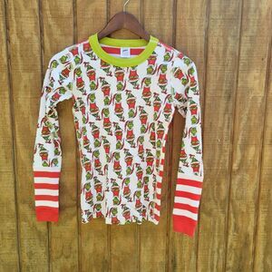 Hanna Andersson Dr Suess Grinch Mix It Up Pajama Top Kids Size US 12